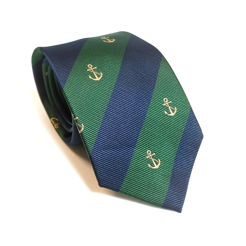 CORBATA RAYAS Y ANCLAS