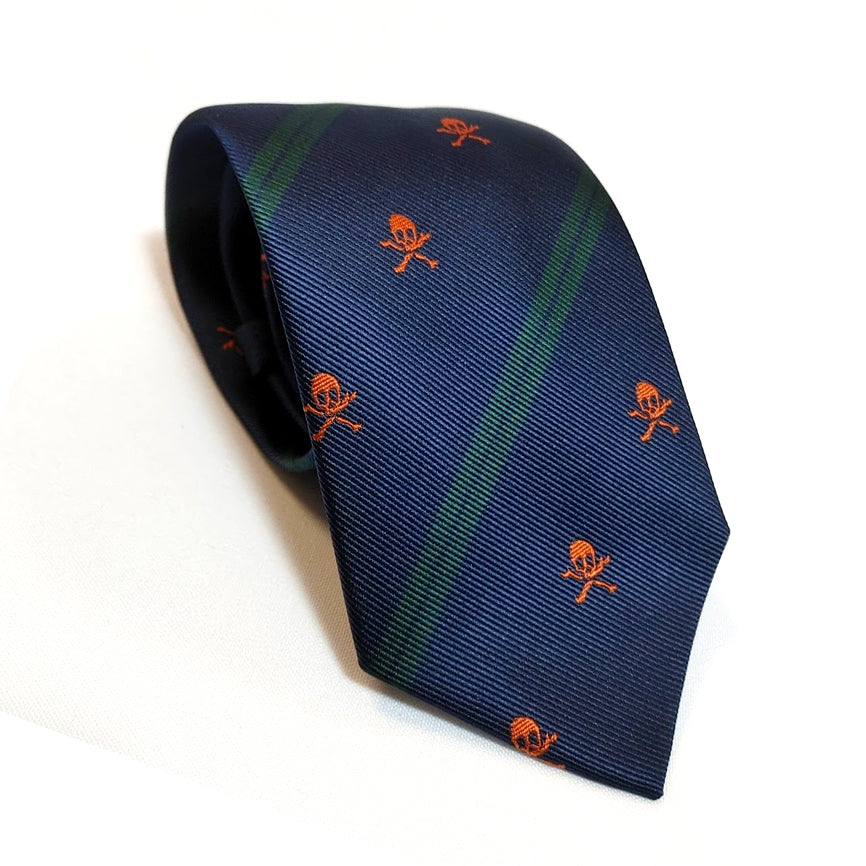 CORBATA CALAVERA Y RAYAS