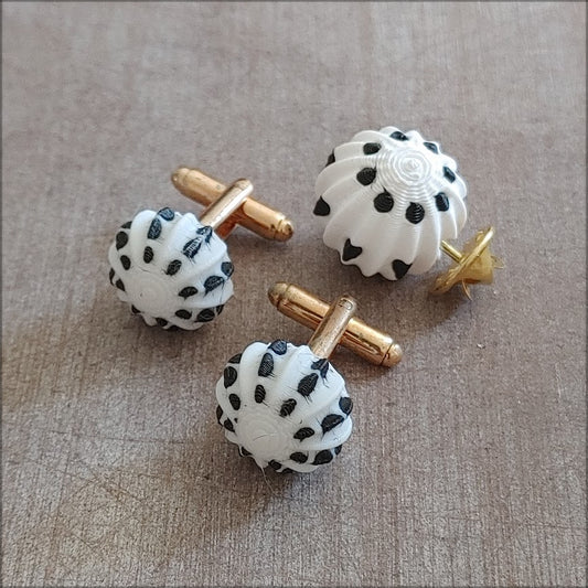 JUEGO PIN Y GEMELOS DE FAROLILLO