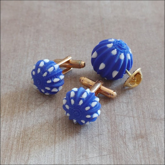 JUEGO PIN Y GEMELOS DE FAROLILLO